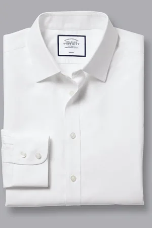 Charles Tyrwhitt Non-iron Twill Slim Fit 100% Cotton Shirt AU 39 Regular