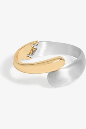 Jon Richard Silver Tone Two Tone Bangle One