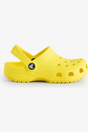 Crocs Cyber Yellow Kids Unisex Classic Clogs AU 11 (EU 29)