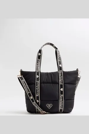River Island Black Girls Padded Nylon Shopper Bag One