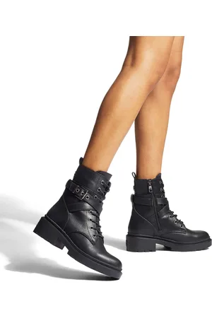 Carvela Boulder Black Combat Boots AU 5 (EU 36)