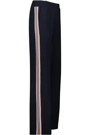 Baukjen Blue Marjorie Side Stripe Ponte Trousers 16