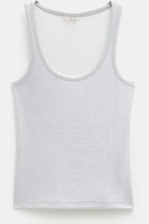 Hush Puppies Silver Alyssa Metallic Rib Vest XS