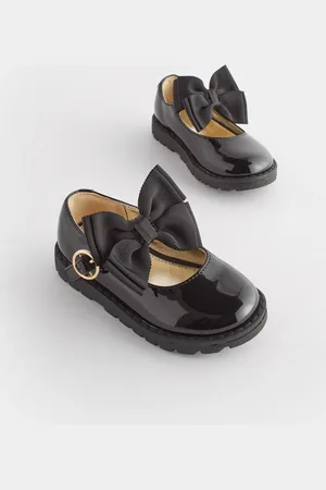 Next Standard Fit (F) Chunky Bow Mary Jane School Shoes AU 4.5 (EU 21)