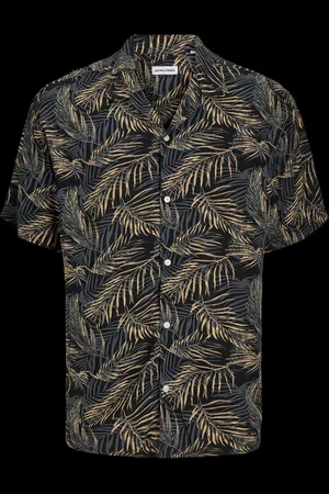JACK & JONES Tropical Print Short Sleeve Resort Shirt S