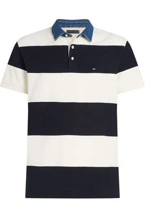 Tommy Hilfiger Relaxed Stripe Short Sleeve Rugby Polo Shirt XL