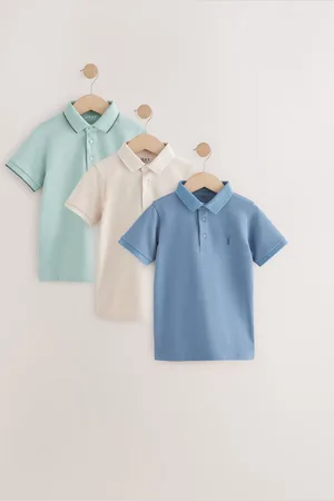 Next Short Sleeve Polo Shirts 3 Pack (3-16yrs) 13 Years (158cm)