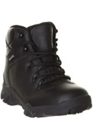 Mountain Warehouse Black Canyon Kids Leather Waterproof Walking Boots AU 4 (EU 37)