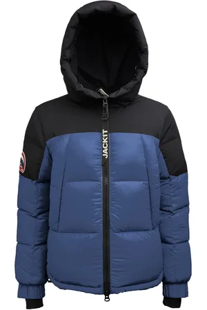 Jack1t Luna Down Hooded Puffer Black Jacket L