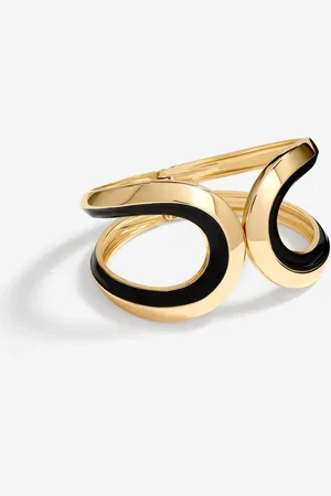 Jon Richard Gold Tone And Enamel Cuff Bracelet One