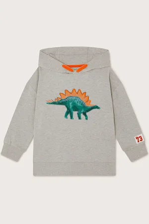 Monsoon Grey Dinosaur Print Hoodie 5
