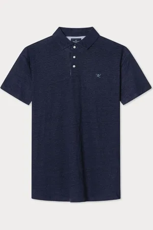Hackett Linen Seersucker Polo L