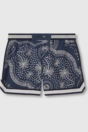 Reiss Bandana Baller Ché Printed Elasticated Waist Swim Shorts M