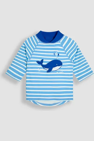 JoJo Maman Bébé Blue Appliqué Sun Protection Rash Vest 3