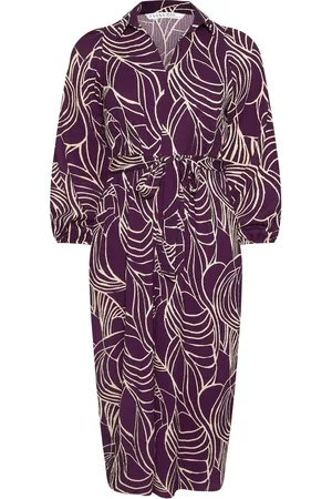 Evans Linear Print Jersey Crepe Dress AU 20