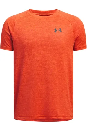 Under Armour Orange Tech 20 Short Sleeve 100% Cotton T-Shirt 5
