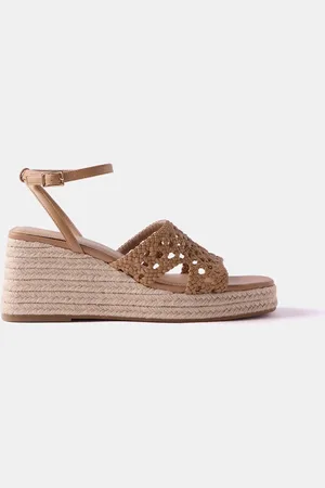 mint&berry Brown Lola Espadrilles Wedges Sandals AU 7 (EU 38)