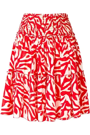 Joe Browns Bold Abstract Animal Print Tiered Mini Skirt AU 18