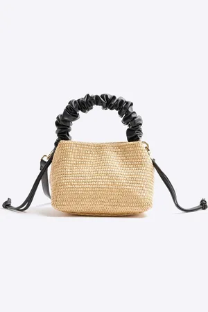 River Island Brown Rouched Cross-Body Bag one