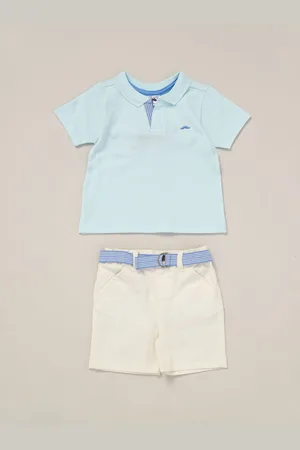 Little Gent Polo Shirt and Belted Shorts Outfit Set 18 Months (86cm)
