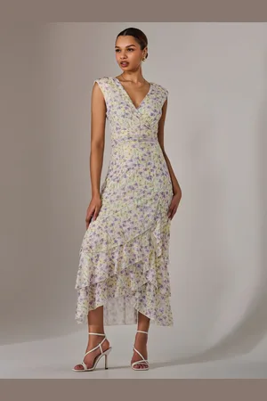 Jolie Moi Sleeveless Ruffle Midi Dress AU 16