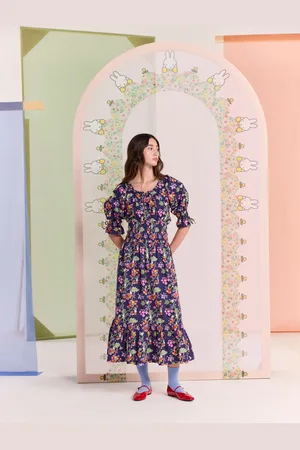 Cath Kidston Poplin 100% Cotton Dress AU 14