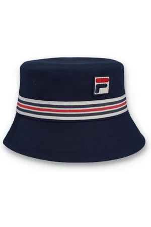 Fila Light Blue Jojo Fbox And Heritage Stipe Bucket 100% Cotton Hat One