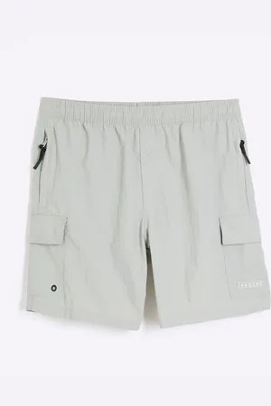 River Island Longer Length Cargo Swim Shorts XXL