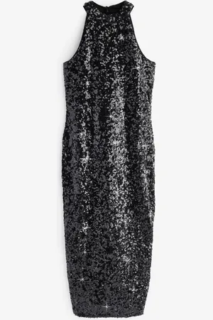 Sosandar Sequin Halter Neck Wow Dress AU 18