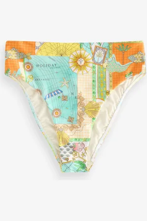 Never Fully Dressed Ecru High Waist Map High Waisted Tummy Control Briefs AU 16