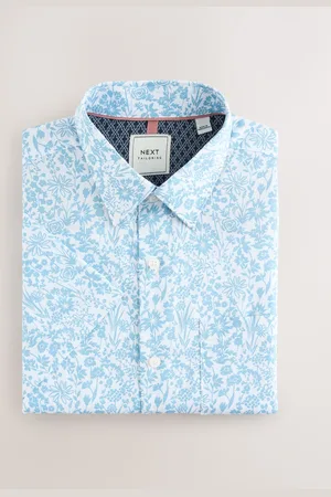 Next Easy Iron With Button Down Collar Short Sleeve Oxford Shirt XS