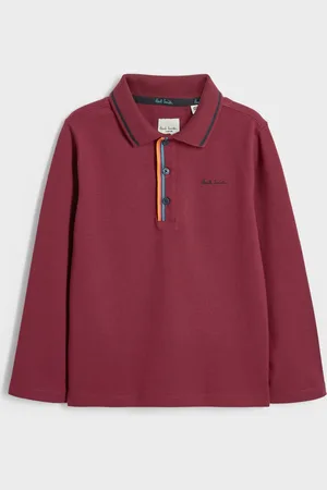 Paul Smith Boys Long Sleeve Signature Polo Shirt 10