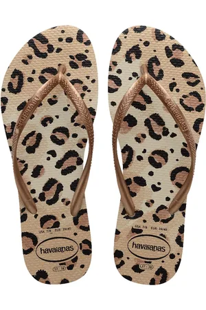 Havaianas Gold Slim Animals Print Sandals
