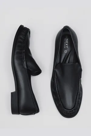 Next Standard Fit Forever Comfort Premium Leather With Motionflex Ruched Slim Loafers AU 9 (EU 41)