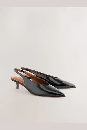 Next Standard/Wide Fit Forever Comfort Point Toe Low Slingback Kitten Heels AU 7.5 (EU 38.5)