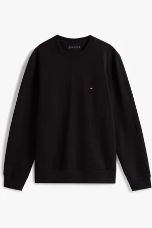Tommy Hilfiger Black Essential Fleece Sweatshirt S