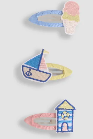 JoJo Maman Bébé Beach Hut Clips 3 Pack One