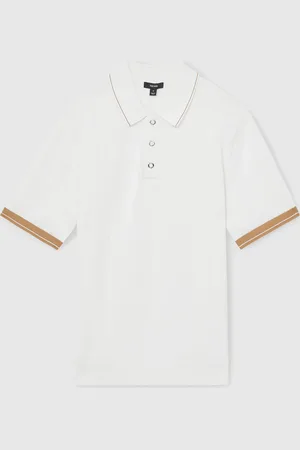 Reiss Portman Tipped Knit Polo Shirt S