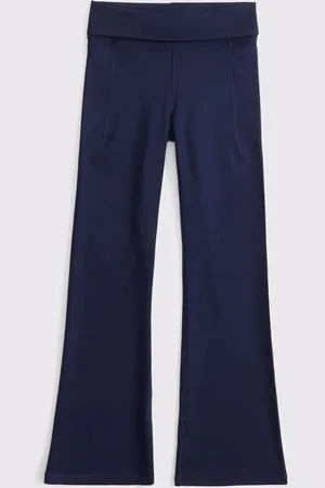 Abercrombie & Fitch Active Athleisure Flare Leggings With Foldover Waist 11