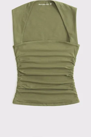 Abercrombie & Fitch Seamless Square Neck Top medium