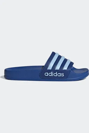 adidas Blue Kids Adilette Youth Sliders AU 10 (EU 28)