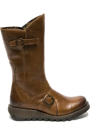 Fly London Mid Calf Boots AU 7 (EU 38)