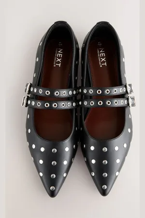 Next Standard Fit Forever Comfort Point Toe Stud Mary Jane Shoes AU 8.5 (EU 40)