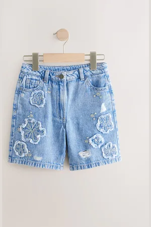 Next 100% Cotton Knitted Flower Shorts (3-16yrs) 5 Years (110cm)