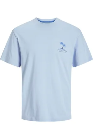 JACK & JONES Relaxed Fit Blue Back Graphic Print 100% Cotton T-Shirt 128134cm