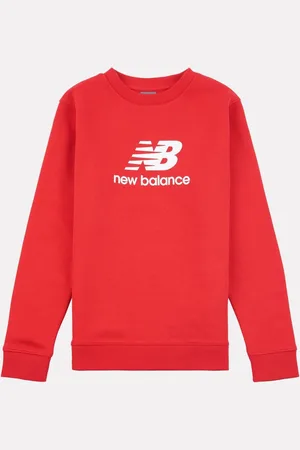 New Balance Red Boys Stacked Logo Sweatshirt 3