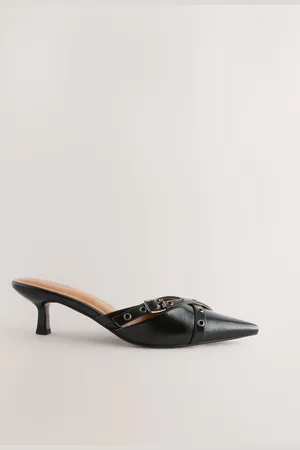 Next Forever Comfort Point Eyelet Kitten Mules AU 8.5 (EU 40)