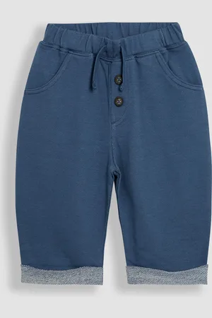 JoJo Maman Bébé Blue Relaxed Roll Up Trousers 3