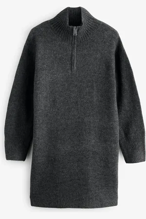 French Connection Maddox Half Zip Long SLeeves Dress XL
