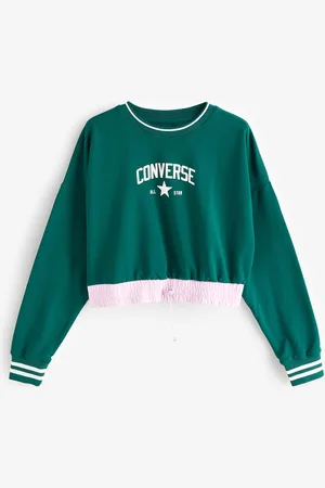 Converse Green Retro Sport Nylon Sweatshirt XL